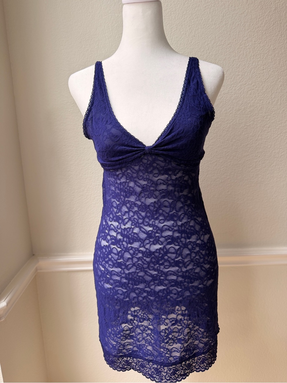 Victoria’s Secret The Lacie Purple Lace Chemise Slip Dress Lace Y2K Whimsigoth M